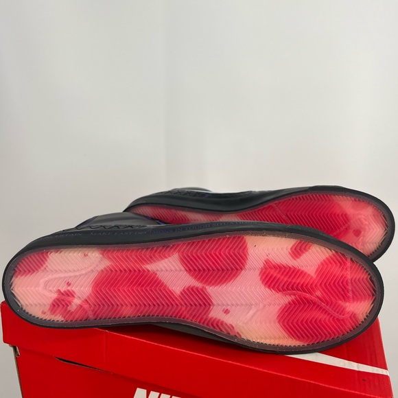 Nike Men’s blazer Mid ‘77 bLACK Purple Shoes Size 12 - Picture 3 of 5